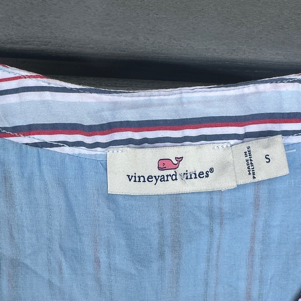 Vineyard Vines Blue and Red Striped Dress - Picture 3 of 4